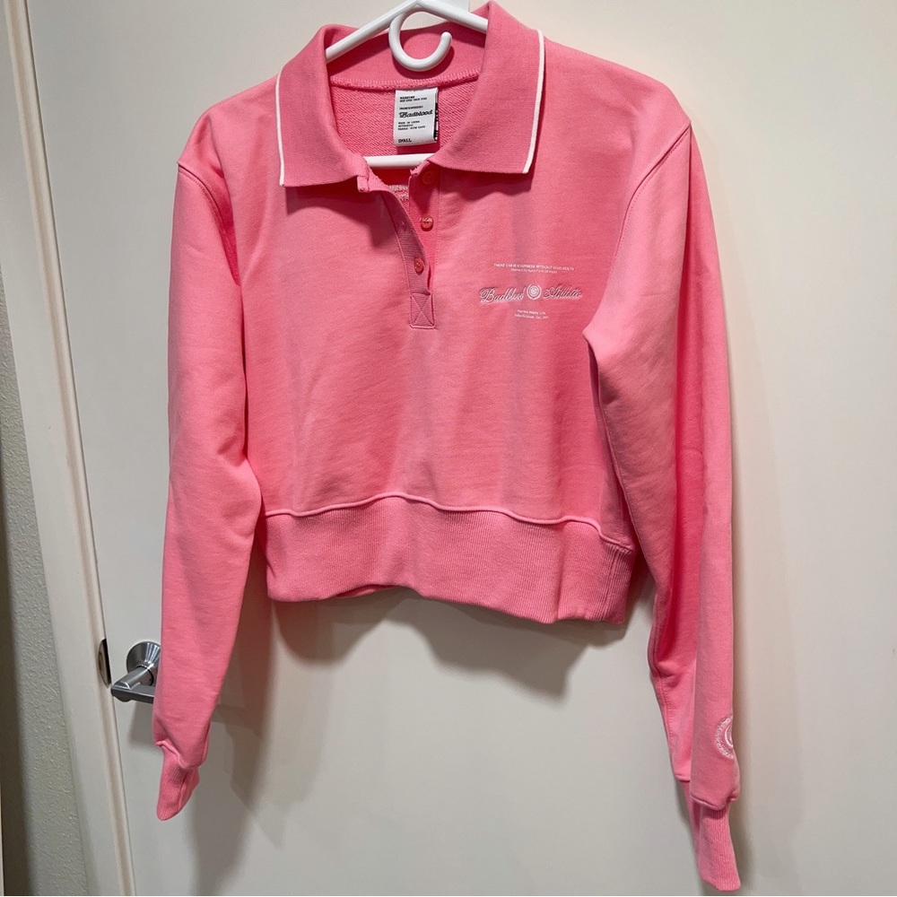 BadBlood Laurel Classic Heavyweight Polo Long Sleeve - Pink